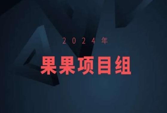 2024年果果项目组项目合集-果果最新项目-我爱自学网