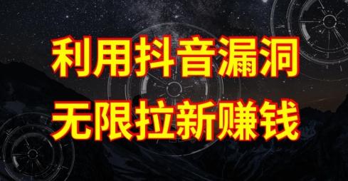 利用抖音链接漏洞，无限拉新赚钱【漏洞原理+操作流程】【揭秘】-我爱自学网