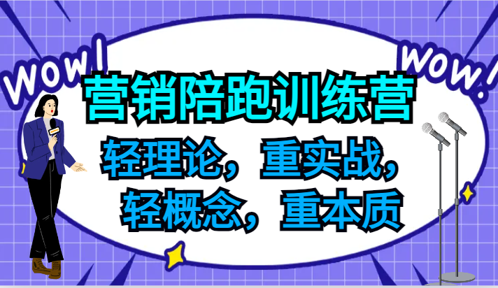 营销陪跑训练营，轻理论，重实战，轻概念，重本质，适合中小企业和初创企业的老板-我爱自学网