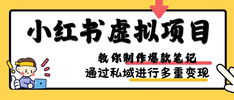 小红书虚拟项目实战，爆款笔记制作，矩阵放大玩法分享-我爱自学网