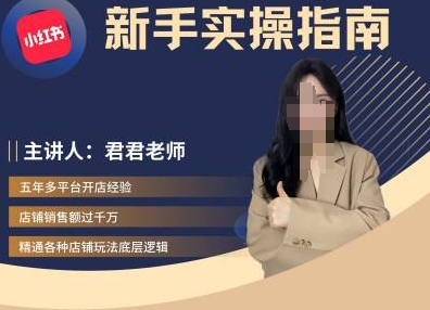 君君-小红书电商从入门到精通，新手实操指南-我爱自学网
