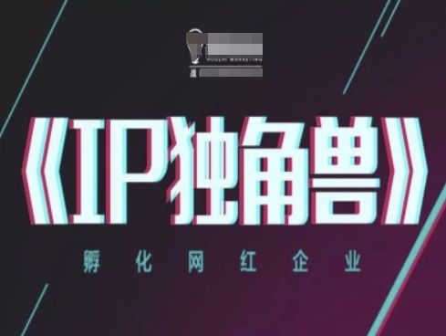 IP独角兽，孵化网红企业，ip教程-我爱自学网