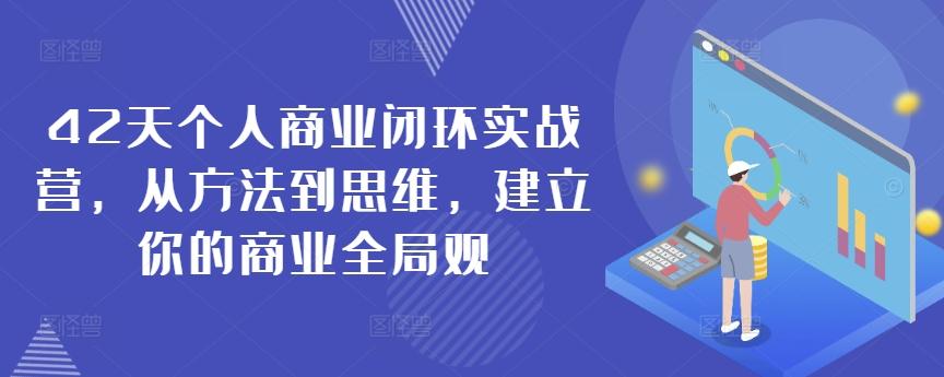 42天个人商业闭环实战营，从方法到思维，建立你的商业全局观-我爱自学网