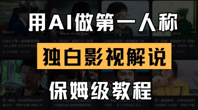 用AI做第一人称独白影视解说，手把手教学，保姆级教程-我爱自学网