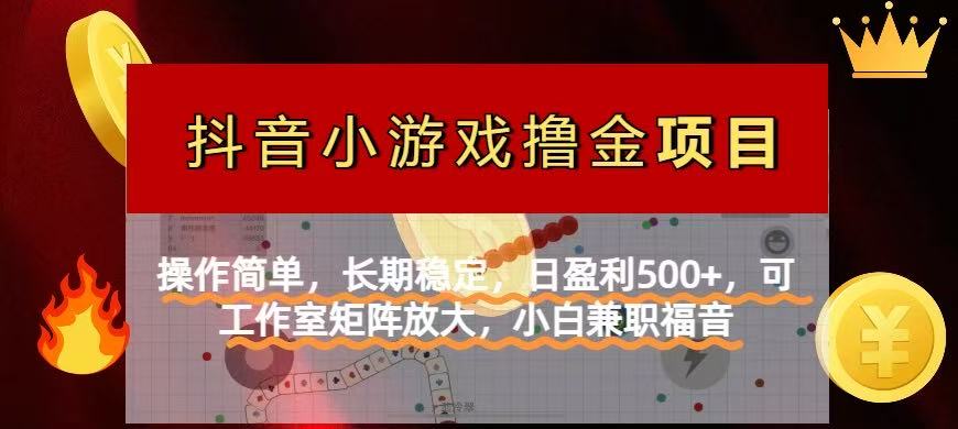 【抖音小游戏发行人计划项目】操作简单，长期稳定，日盈利500+，可工作…-我爱自学网