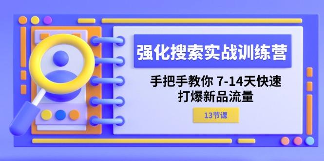 强化 搜索实战训练营，手把手教你 7-14天快速-打爆新品流量(13节课-我爱自学网