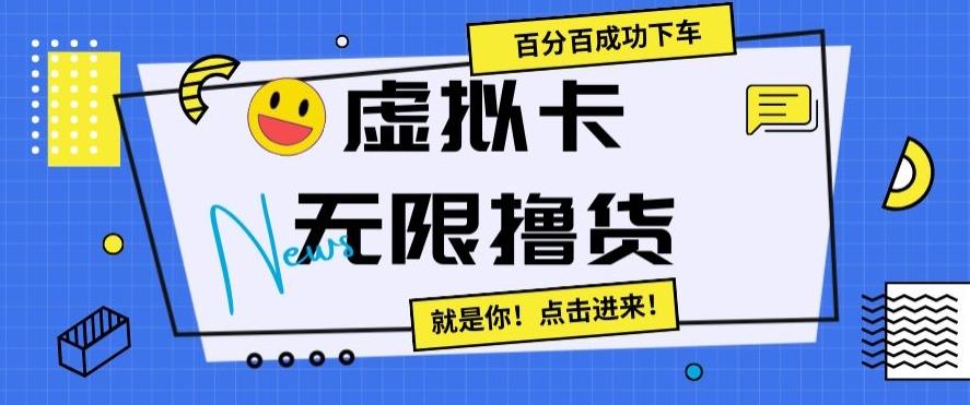 虚拟卡无限撸货，百分百成功下车【仅揭秘】-我爱自学网