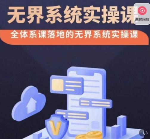 老衲·无界系统实操课，全体系落地无界改版后选择、出价、高投产做付费引流-我爱自学网