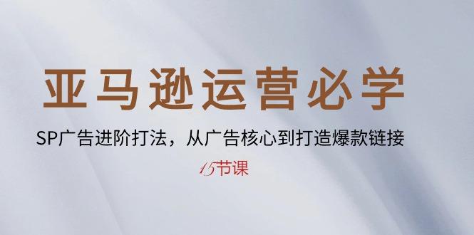 亚马逊运营必学： SP广告进阶打法，从广告核心到打造爆款链接-15节课-我爱自学网