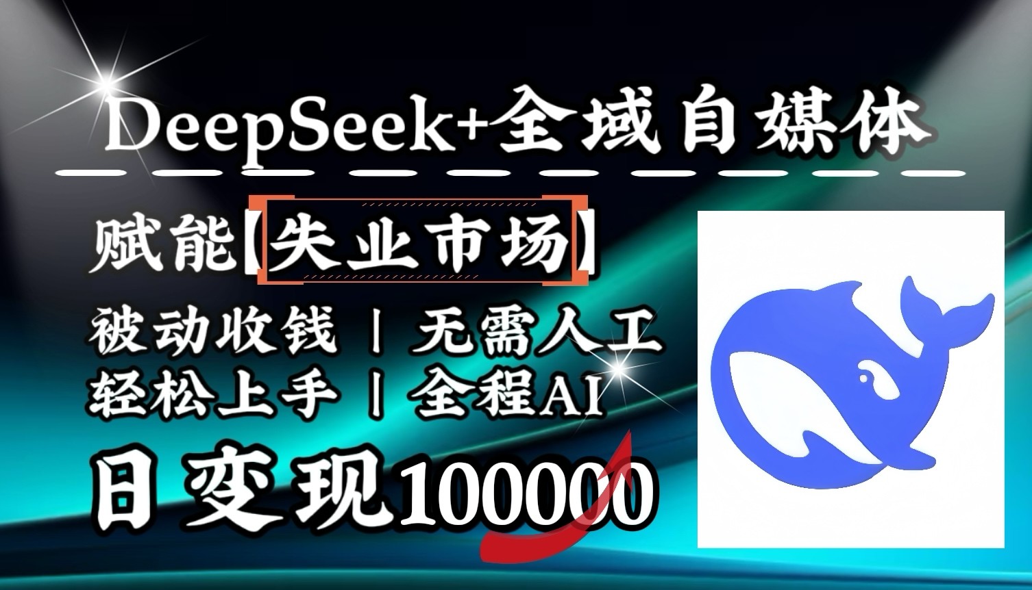 降维打击，DeepSeek+失业市场，全自动操作，结合人人刚需，单月利润轻松破100000＋-我爱自学网