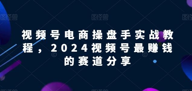 视频号电商实战教程，2024视频号最赚钱的赛道分享-我爱自学网