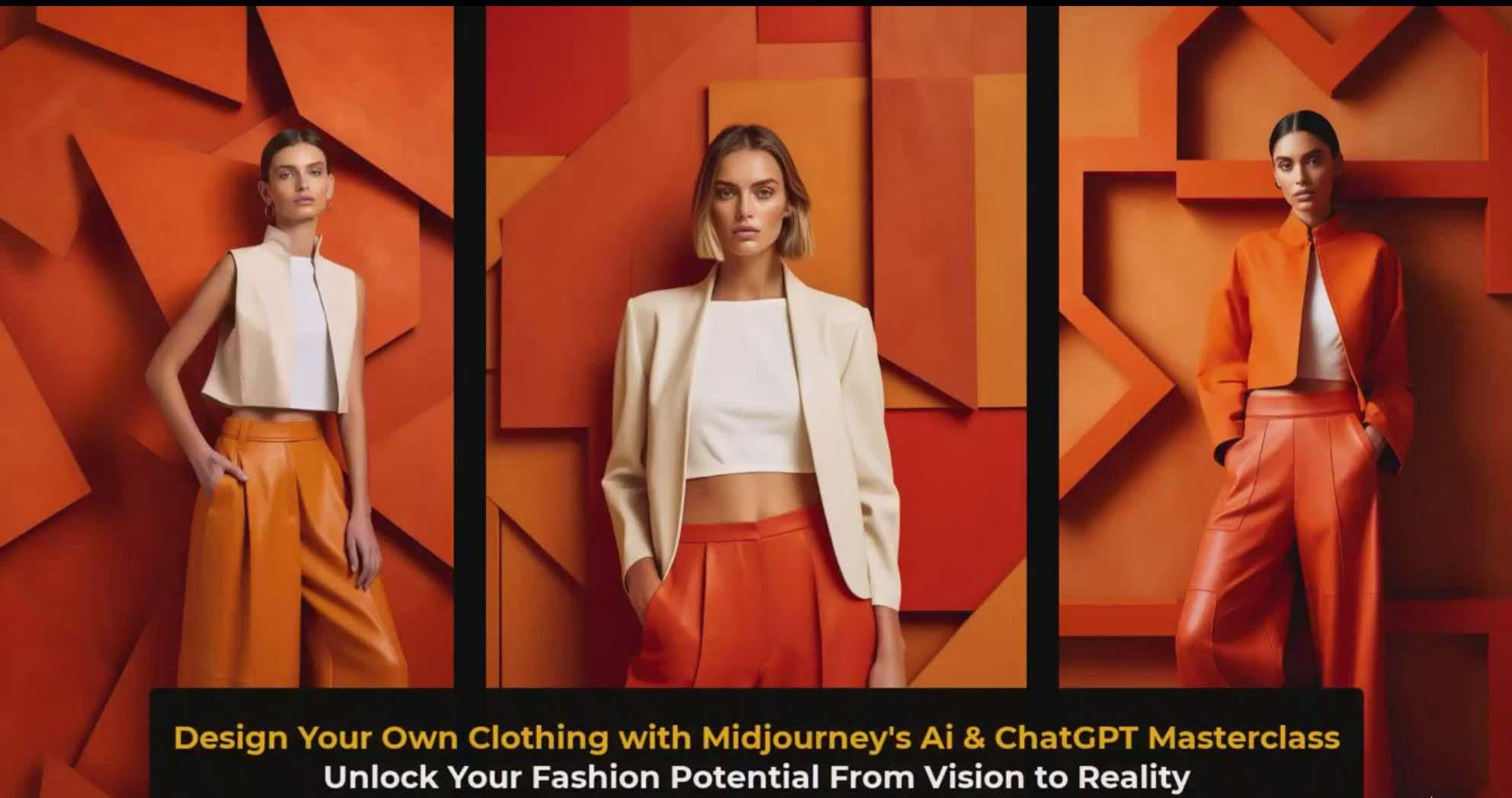 图片[3]-利用 Midjourneys Ai 人工智能设计自己的服装AI大师班-10节课-中英字幕-我爱自学网