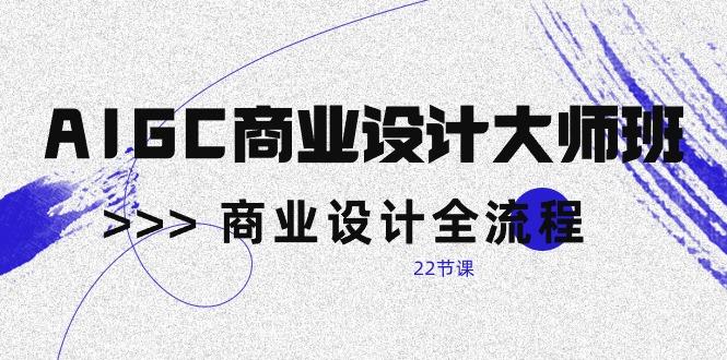 AIGC-商业设计大师班，商业设计全流程(22节课-我爱自学网