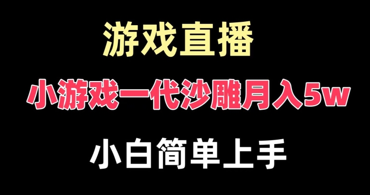 玩小游戏一代沙雕月入5w，爆裂变现，快速拿结果，高级保姆式教学【揭秘】-我爱自学网