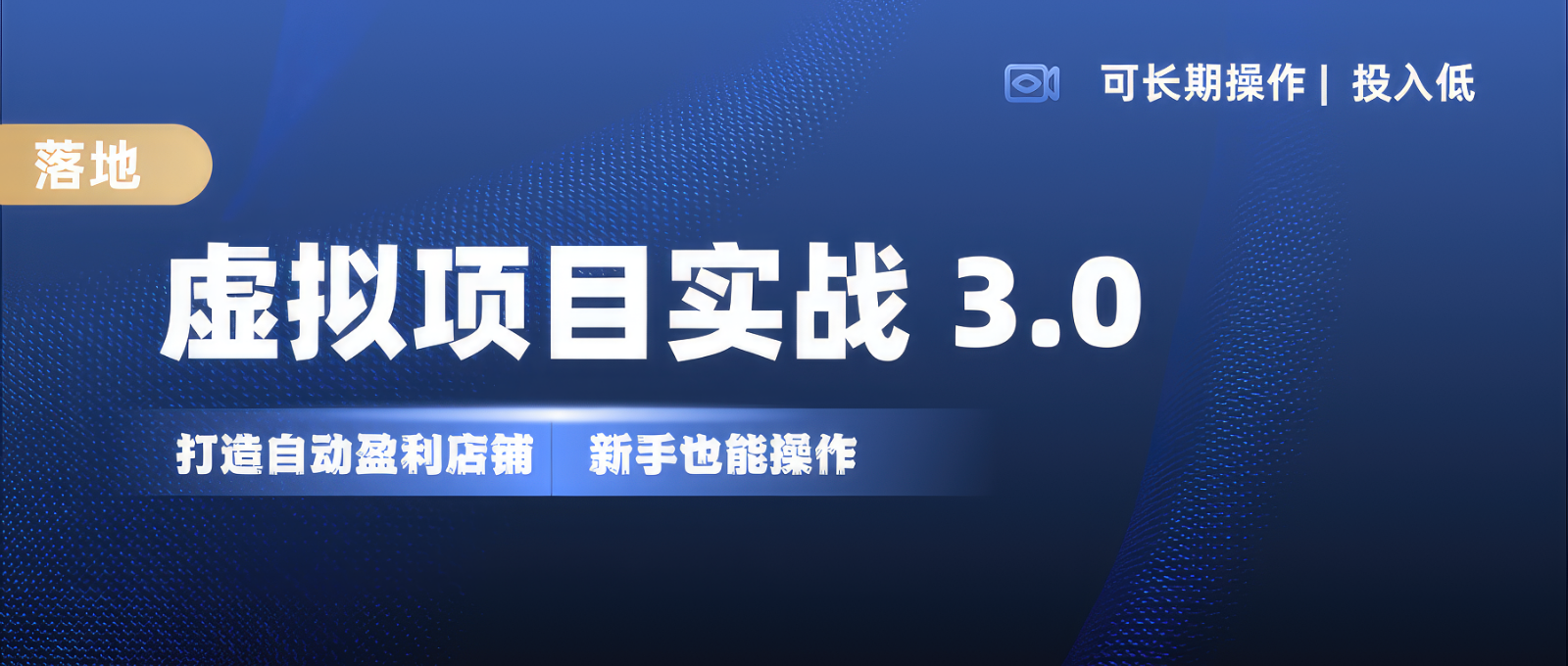 虚拟项目实操落地 3.0,新手轻松上手，单品月入1W+-我爱自学网
