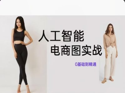 人工智能SD电商图实战，ai绘图0基础到精通-我爱自学网