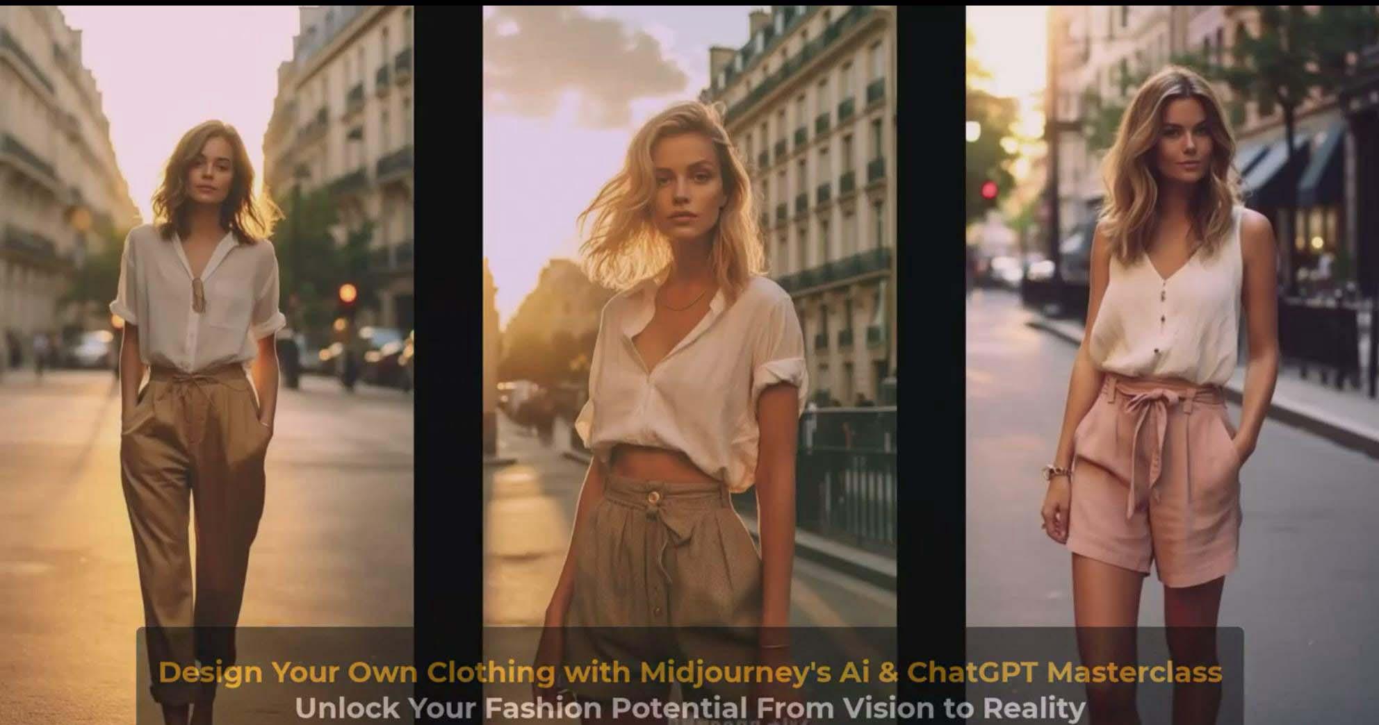 图片[9]-利用 Midjourneys Ai 人工智能设计自己的服装AI大师班-10节课-中英字幕-我爱自学网