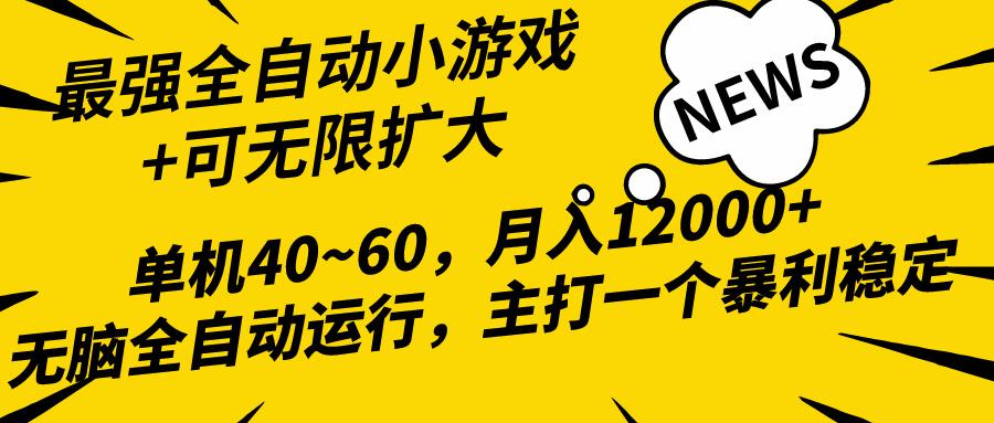(10046期)2024最新全网独家小游戏全自动，单机40~60,稳定躺赚，小白都能月入过万-我爱自学网