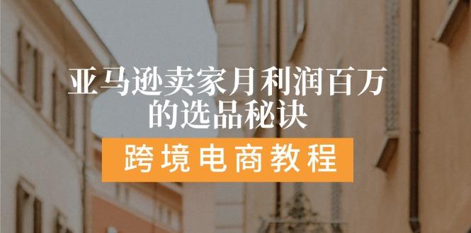 亚马逊卖家月利润百万的选品秘诀:  抓重点/高利润/大方向/大类目/选品…-我爱自学网