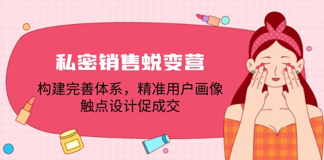私密销售蜕变营：构建完善体系，精准用户画像，触点设计促成交-我爱自学网