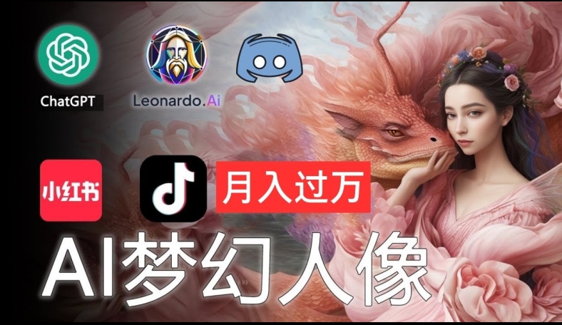 AI摄影梦幻人像：零基础也能月入过万的秘密【揭秘】-我爱自学网