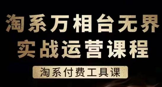 淘系万相台无界实战运营课，淘系付费工具课-我爱自学网