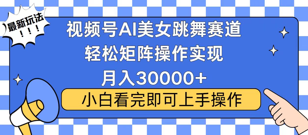 视频号蓝海赛道玩法，当天起号，拉爆流量收益，小白也能轻松月入30000+-我爱自学网