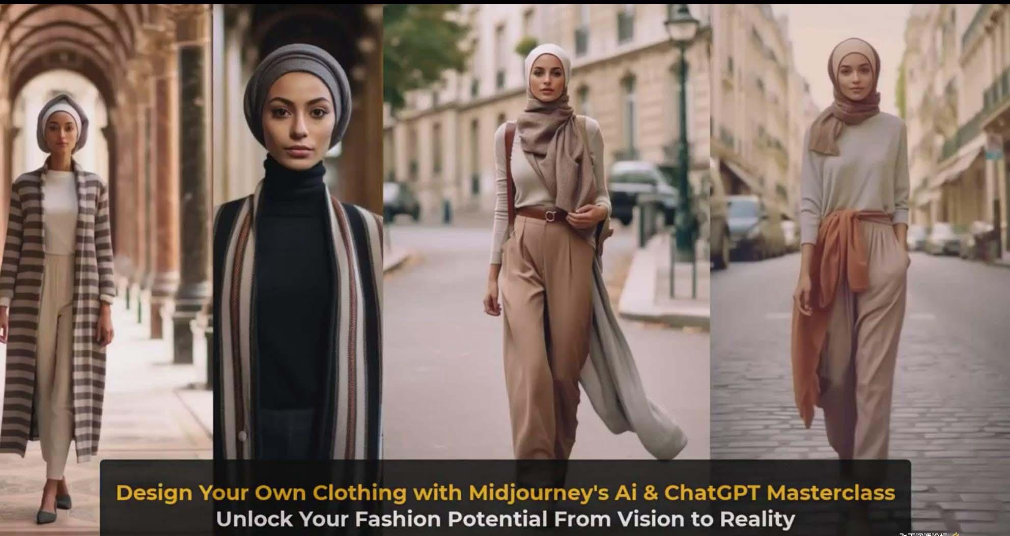 图片[10]-利用 Midjourneys Ai 人工智能设计自己的服装AI大师班-10节课-中英字幕-我爱自学网