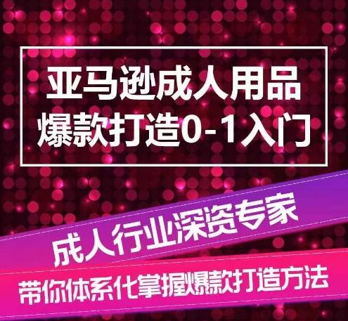 亚马逊成人用品爆款打造0-1入门，系统化讲解亚马逊成人用品爆款打造的流程-我爱自学网