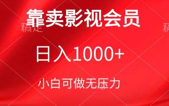 靠卖影视会员，日入1000+，落地保姆级教程，新手可学【揭秘】-我爱自学网
