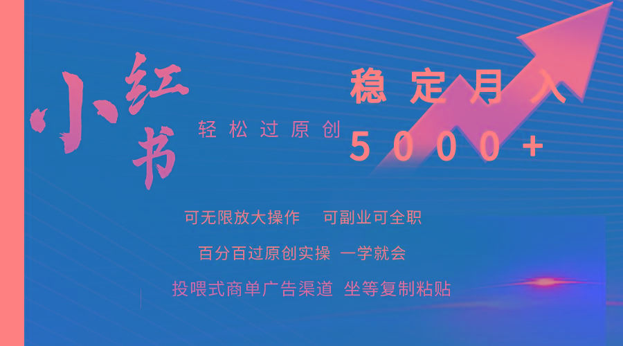 (9792期)小红书轻松过原创稳定月入5000+-我爱自学网