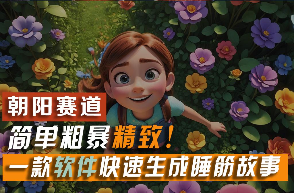 利用一款软件5分钟一条爆款睡筋故事，简单粗暴精致！小白月入2w+-我爱自学网