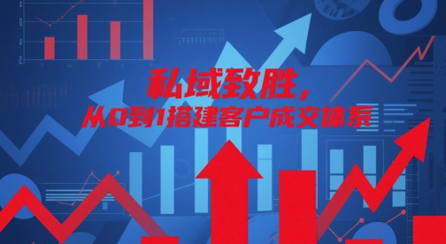 私域致胜，从0到1搭建客户成交体系-我爱自学网