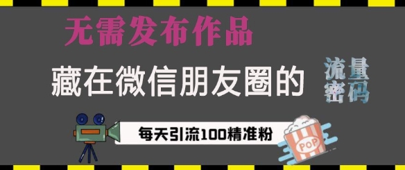 藏在微信朋友圈的流量密码，无需发布作品，单日引流100+精准创业粉【揭秘】-我爱自学网