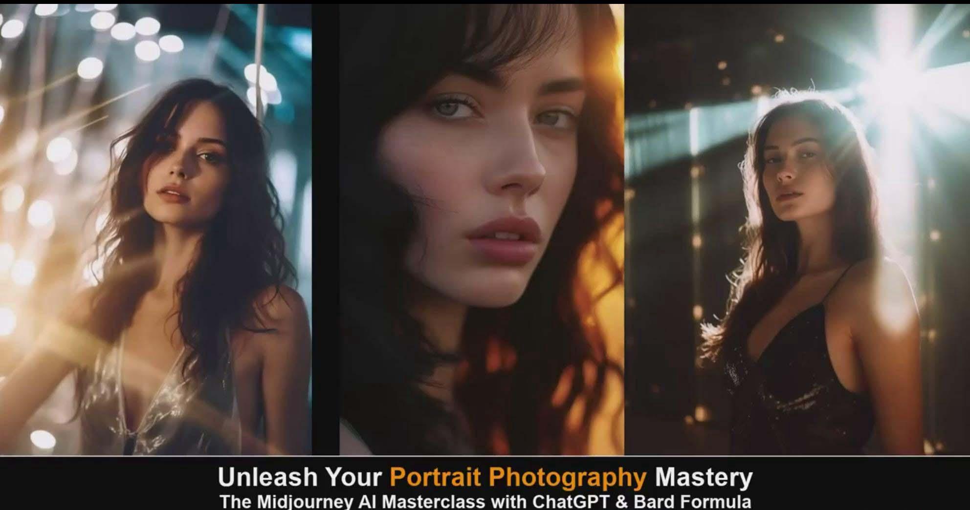图片[6]-(9312期)Midjourney v5 ChatGPT 和 Bard AI人工智能人像摄影大师班-15节-中英字幕-我爱自学网