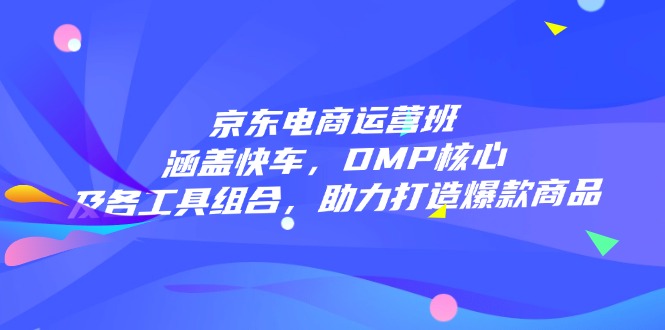 京东电商运营班：涵盖快车，DMP核心及各工具组合，助力打造爆款商品-我爱自学网
