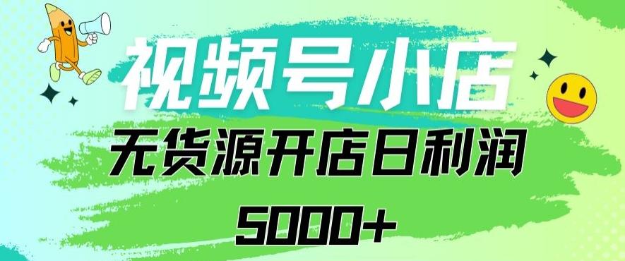 视频号无货源小店从0到1日订单量千单以上纯利润稳稳5000+【揭秘】-我爱自学网