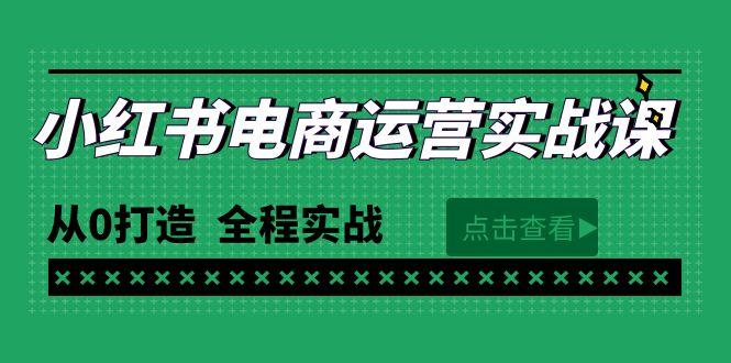 (9946期)最新小红书·电商运营实战课，从0打造  全程实战(65节视频课)-我爱自学网