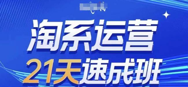 淘系运营21天速成班(更新24年6月)，0基础轻松搞定淘系运营，不做假把式-我爱自学网