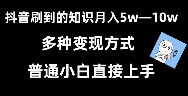 抖音刷到的知识，每天只需2小时，日入2000+，暴力变现，普通小白直接上手【揭秘】-我爱自学网