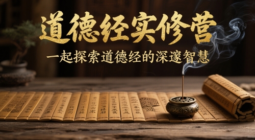 道德经实修营，一起探索道德经的深邃智慧-我爱自学网