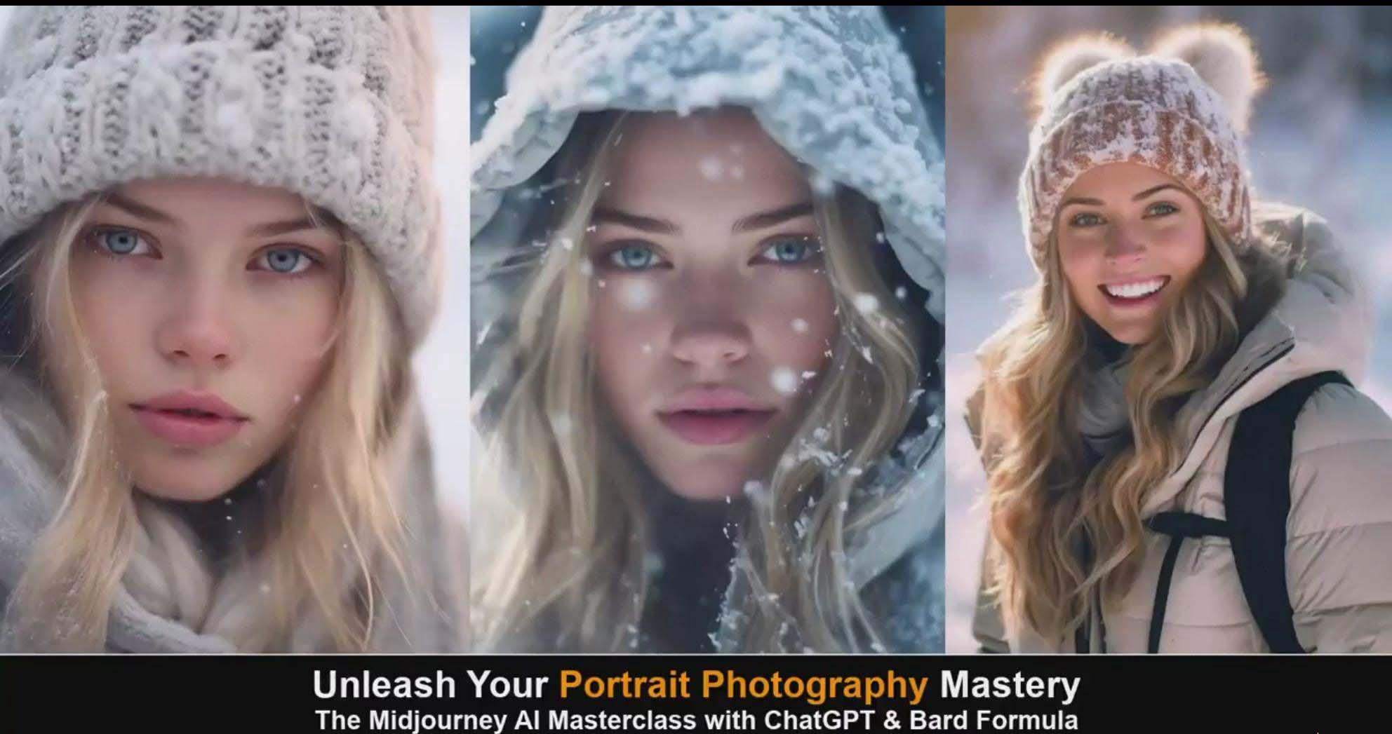 图片[5]-(9312期)Midjourney v5 ChatGPT 和 Bard AI人工智能人像摄影大师班-15节-中英字幕-我爱自学网