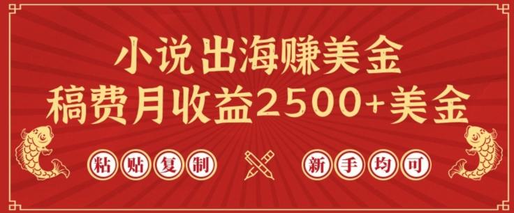 小说出海赚美金，稿费月收益2500+美金，仅需chatgpt粘贴复制，新手也能玩转【揭秘】-我爱自学网