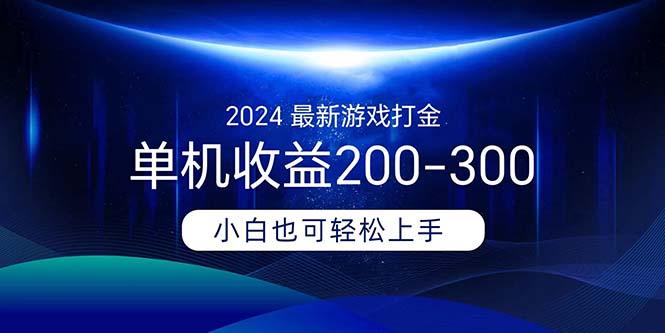 2024最新游戏打金单机收益200-300-我爱自学网