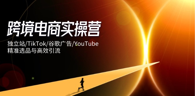 跨境电商实操营：独立站/TikTok/谷歌广告/YouTube，精准选品与高效引流-我爱自学网