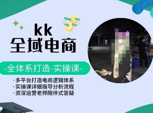 KK全域电商，全体系打造实操课，多平台打造电商逻辑体系-我爱自学网