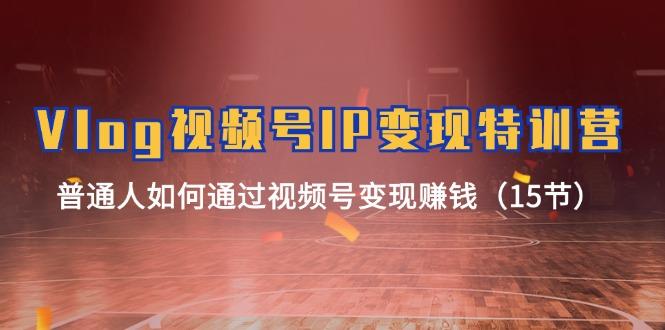 Vlog 视频号IP变现特训营，普通人如何通过视频号变现赚钱(15节-我爱自学网
