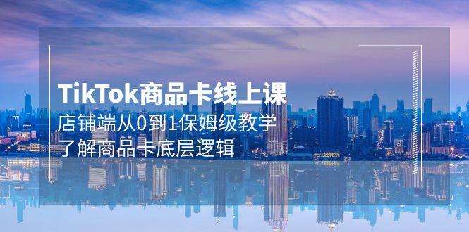 (9843期)Tk商品卡线上课，店铺端从0到1保姆级教学，了解商品卡底层逻辑(20节)-我爱自学网