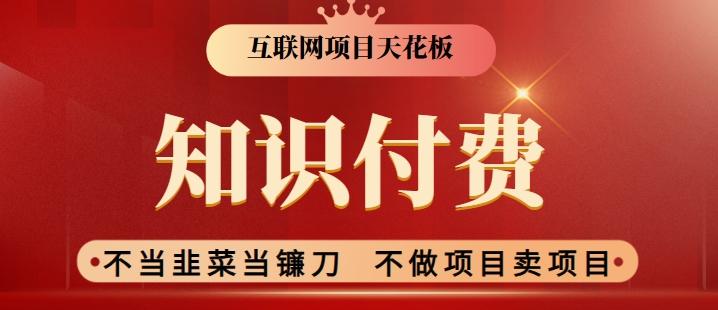 2024互联网项目天花板，新手小白也可以通过知识付费月入10W，实现财富自由【揭秘】-我爱自学网