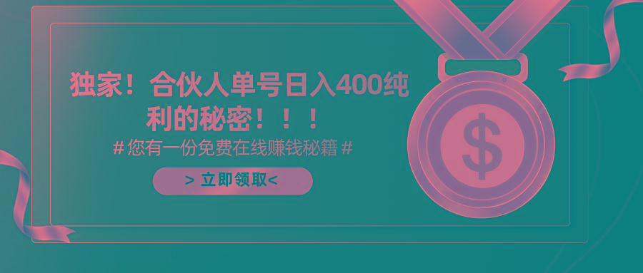 (10028期)合伙人广告撸金最新玩法，每天单号400纯利-我爱自学网